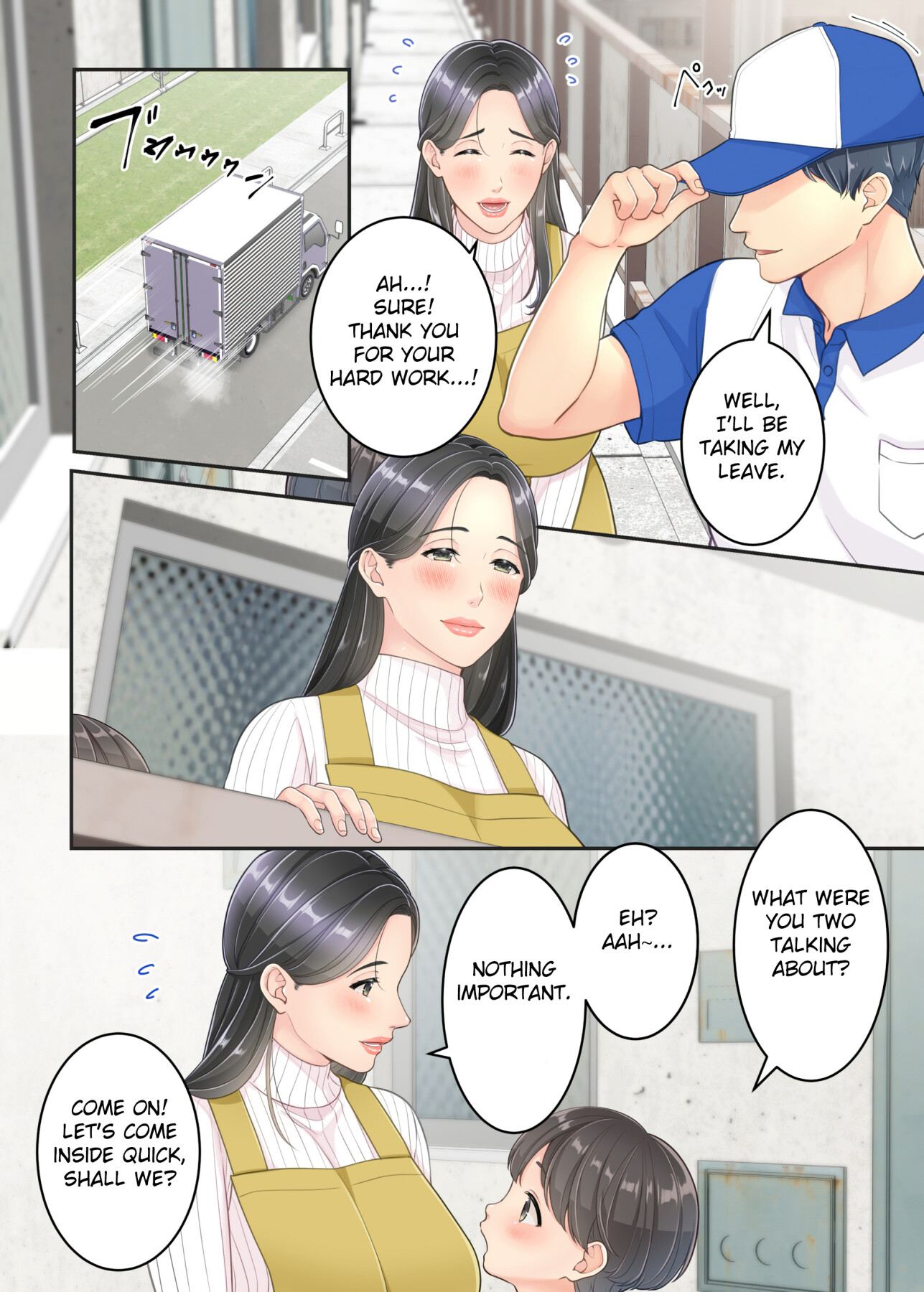 Hentai Manga Comic-My mom and the delivery guy.-Read-9
